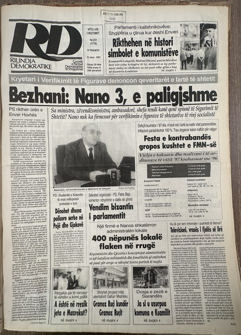 Rilindja Demokratike 1997-10-31